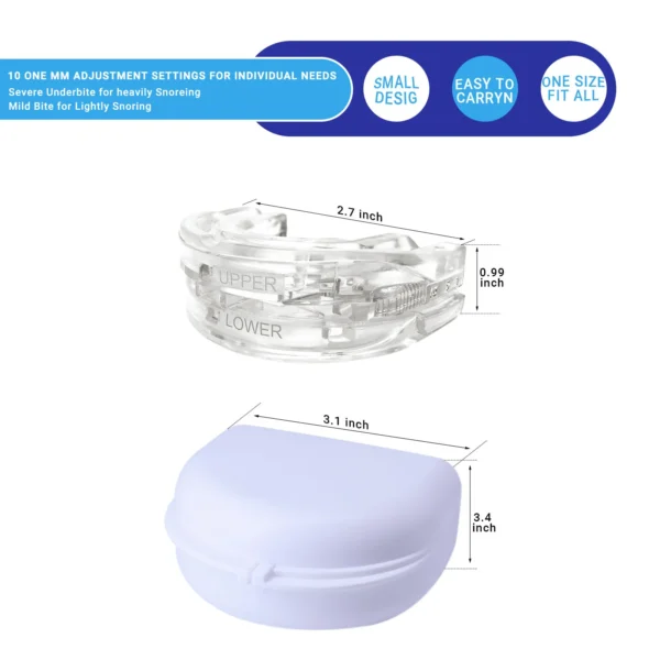 Anti Snoring Bruxism Mouth Guard Improve Sleeping Teeth Bruxism Sleeping Anti Snoring And Apnea Snoring Device To Stop Snoring - Image 4